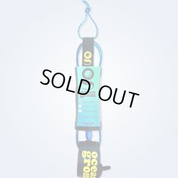 画像1: 【NEW!!】OCEAN GROM / 4' Micro Grom Leash "Fin(ブルー)"