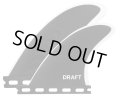 【NEW!!】 DRAFT // QUAD FIN BLACK/WHITE