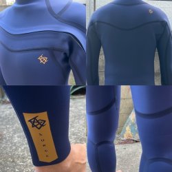 画像2: 【特別価格】 SURGE WETSUITS / チェストジップ フルスーツ / ネイビー  M