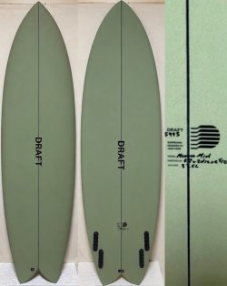 画像1: 【乗りすぎ注意なクアッドフィッシュ】DRAFT // Menace Mid 6'2" Fomura-1ブランク 高浮力！
