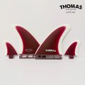 NEW!! DEFLOW/THOMAS BEXON TWINER FIN / BURGUNDY/WHITE