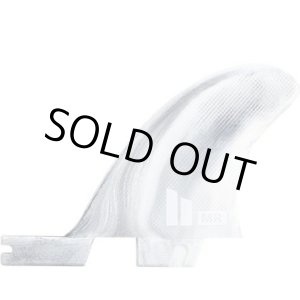 画像: FCSII MR(Mark Richard's Shaper Fin)PC TWIN+STABILIZER ”CENTER FIN ”/BLK/WHT［バラフィン］