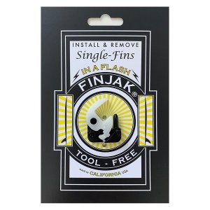 画像: ネジ要らずでシングルフィンを固定!"FINJAK" / Black/White