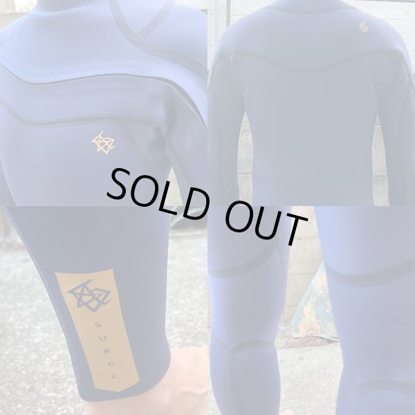 画像2: 【特別価格】 SURGE WETSUITS / チェストジップ フルスーツ / ネイビー  MLB