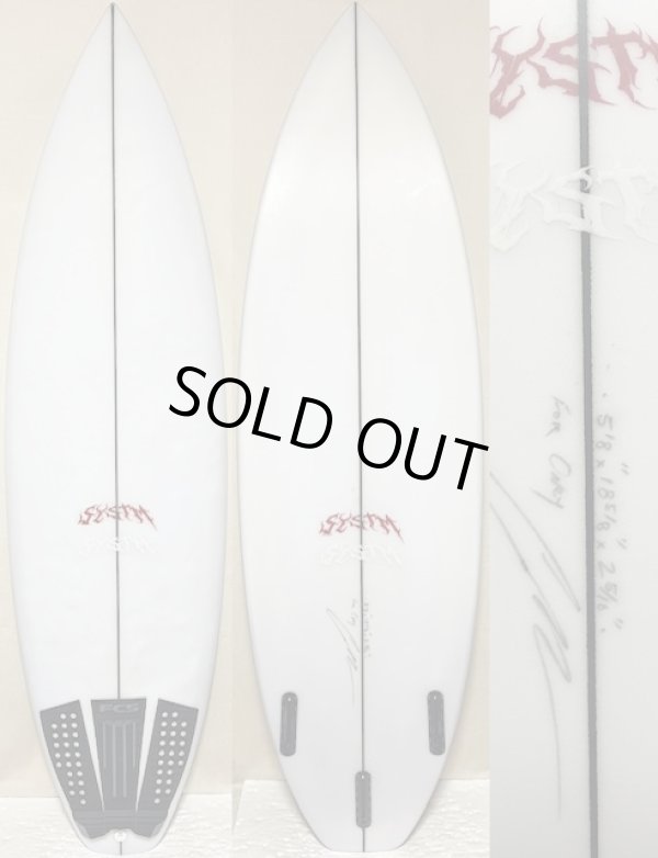 画像1: 【ライダー絶賛の超名作】SYSTM / "RAZOR" 5'8" オニーオーダーボード中古