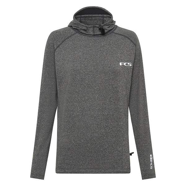 画像1: ラス1   FCS/EssentialHooded LONG SLEEVE RASH VEST (メンズ長袖ラッシュ）