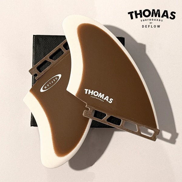 画像2: NEW!! DEFLOW/THOMAS BEXON TWIN FIN - BROWN/WHITE